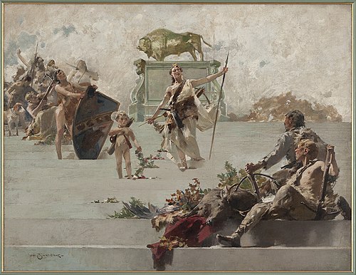 Allegory of the hunt, 1898, Zdzisław Jasiński