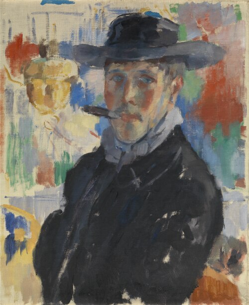 Self-portrait with cigar, 1913, Rik Wouters