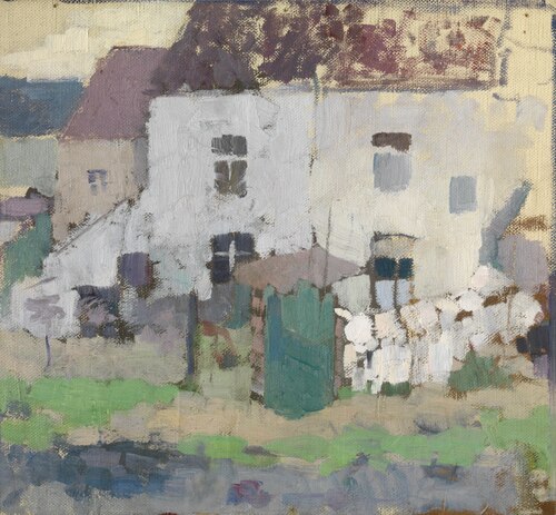 White Façades and Garden at Bosvoorde, 1907, Rik Wouters