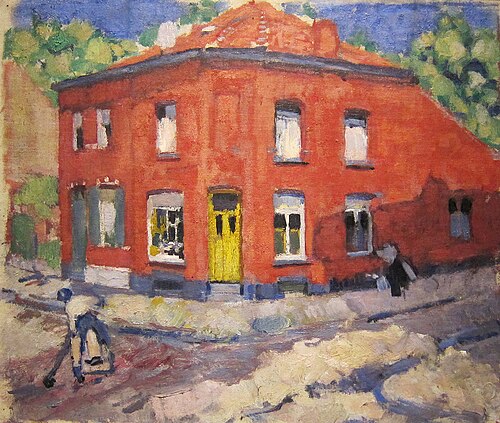 The Red House, Late Snow, 1907, Rik Wouters