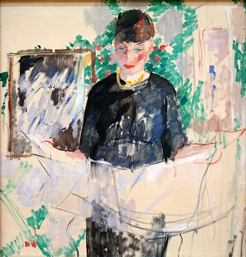Woman in Black Reading a Newspaper, 1912, Rik Wouters