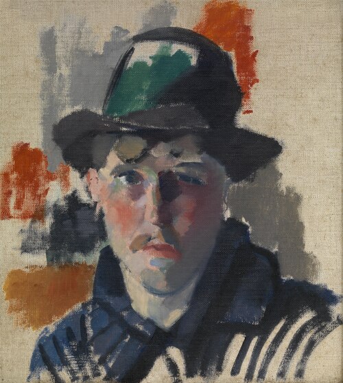 Self Portrait in a Green Hat, 1915, Rik Wouters