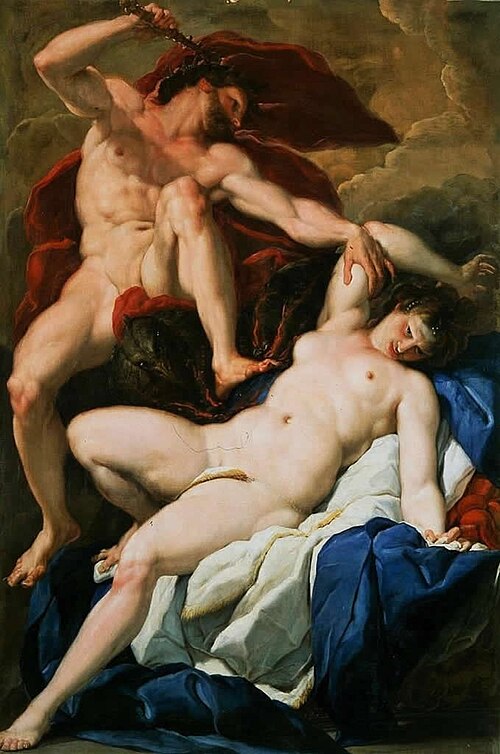 Jupiter a Semelé, 1693, Paolo Pagani