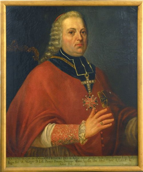 Portrait of Antoni Ostrowski, archbishop of Gniezno, 1777, Łukasz Smuglewicz