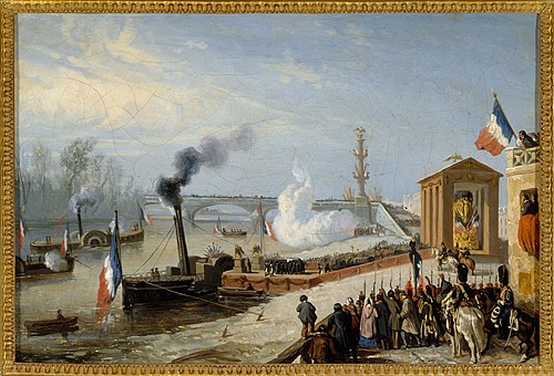 Débarquement des cendres de Napoléon Ier à Courbevoie, le 15 décembre 1840, 1840, Victor Adam