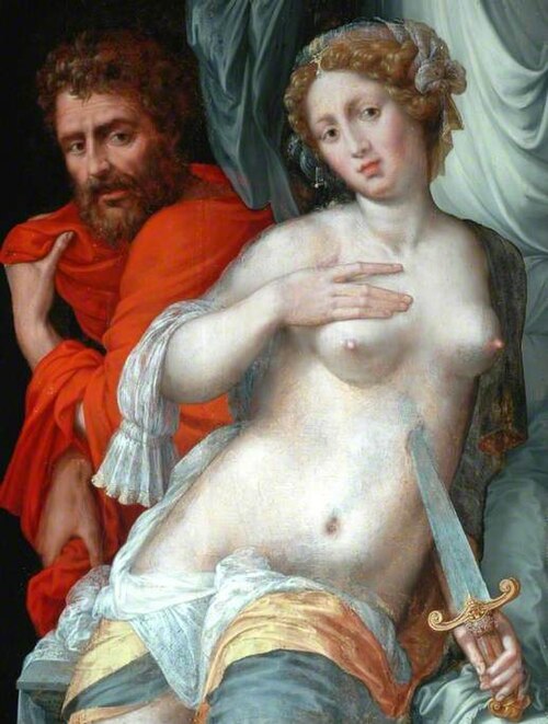 The Death of Lucretia, , Vincent Sellaer
