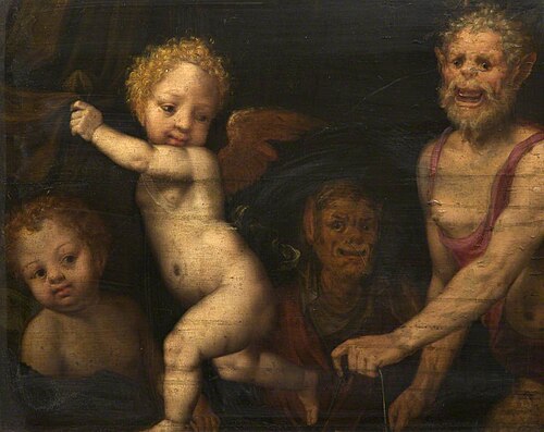 An Allegory with Putti and Satyrs, , Vincent Sellaer