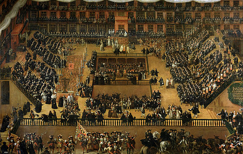 Auto-da-fe on Plaza Mayor, Madrid, 1683, Francisco Rizi