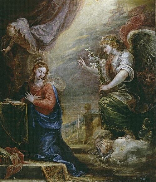 The Annunciation, 1663, Francisco Rizi