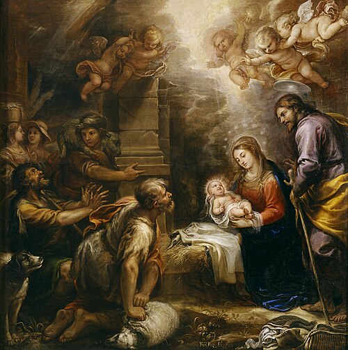 The Adoration of the Shepherds, 1668, Francisco Rizi