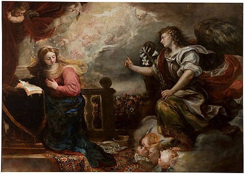 The Annunciation, 1663, Francisco Rizi