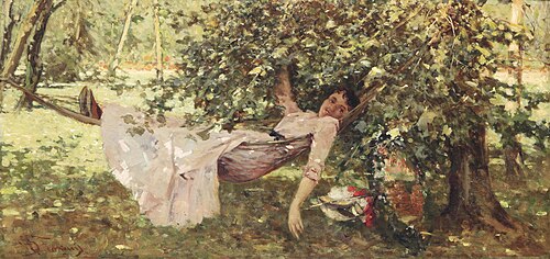 Junge Frau im Schatten, 1906, Achille Formis