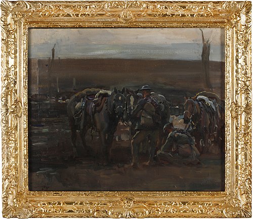 December 1917 Nightfall, 1918, Alfred Munnings