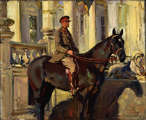 Captain Prince Antoine of Orleans and Braganza, 1918, Alfred Munnings