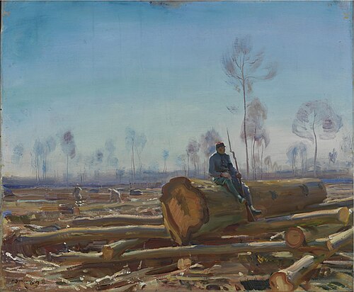 An April Day in the Forest, 1910, Alfred Munnings