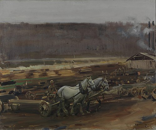 The Grey Team, 1910, Alfred Munnings