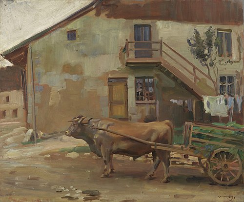 Study of a Swiss Bull, 1910, Alfred Munnings