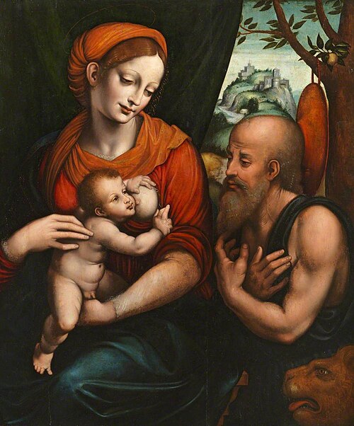 Virgin and Child with Saint Jerome, 1520, Giampietrino