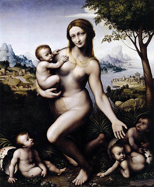 Leda with her children, 1530, Giampietrino