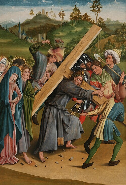 Christ carrying the cross, 1500, Johann Koerbecke