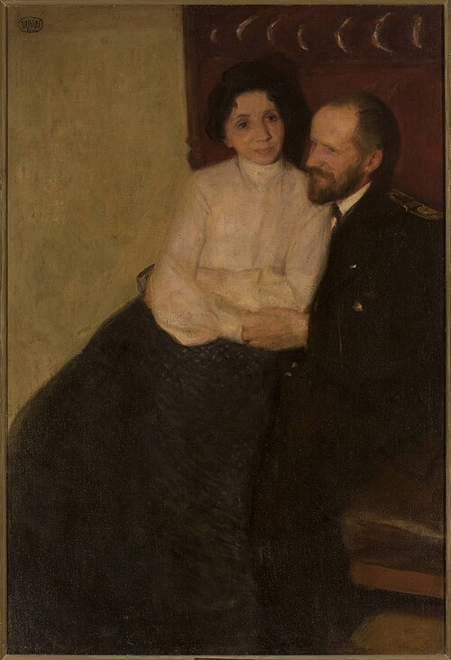 Portrait of artist’s sister and her husband, 1908, Wojciech Weiss