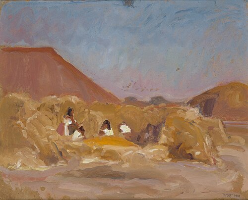 Gumno na Ukrainie, 1901, Wojciech Weiss