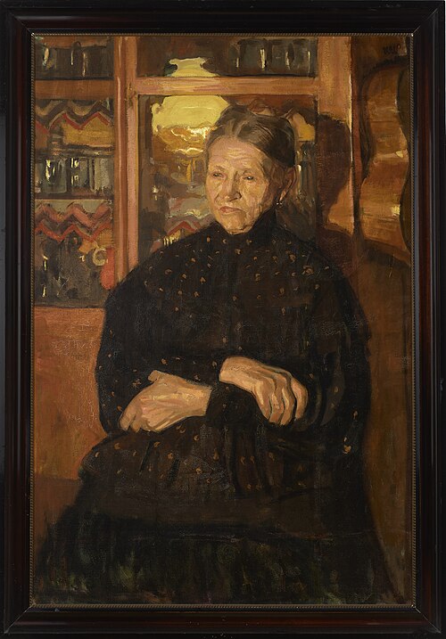 By Lightlamp – Portrait of Artist's Aunt, 1910, Wojciech Weiss