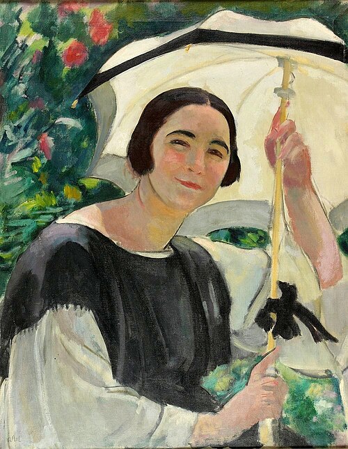 Aneri pod jasną parasolką, 1920, Wojciech Weiss