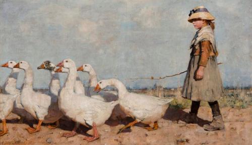 To Pastures New, 1883, James Guthrie