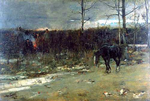 The Gypsy Fires are burning for Daylight's Past and Gone, 1881, James Guthrie
