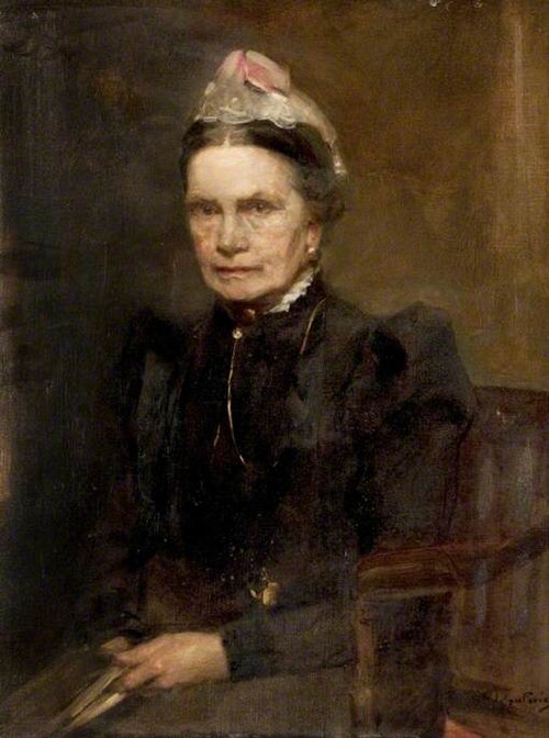 Miss Georgina Kinnear (1826/1828–1914), 1904, James Guthrie
