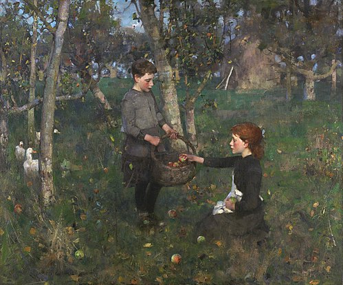 In the Orchard, 1886, James Guthrie