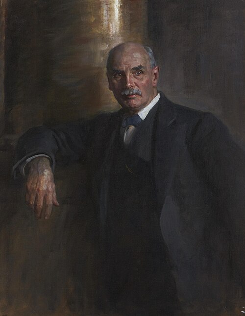 George Nicoll Barnes, 1859 - 1940. Statesman. (Study for portrait in Statesmen of the Great War, Nat, 1924, James Guthrie