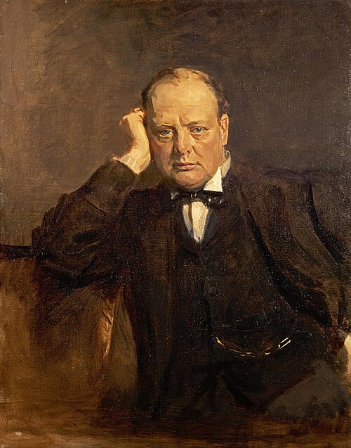 Sir Winston Churchill, 1874 - 1965. Statesman, 1920, James Guthrie