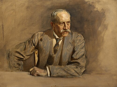 Sir Alfred Milner, 1st Viscount Milner, 1854 - 1925. Statesman. (Study for portrait in Statesmen of , 1921, James Guthrie