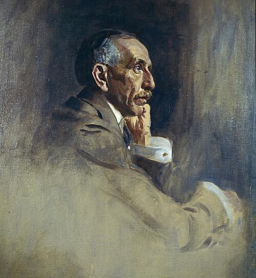 William Morris Hughes, 1862 - 1952. Prime Minister of Australia. (Study for portrait in Statesman of, 1920, James Guthrie