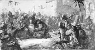 Anno 1656. Gerard Hulft sneuvelt bij de verovering van Colombo, 1867, Johannes Hinderikus Egenberger