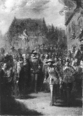 Anno 1572. Willem van Oranje in Enkhuizen, 1867, Johannes Hinderikus Egenberger