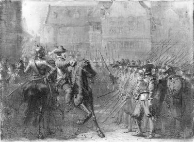 Anno 1618. De afdanking der waardgelders door Maurits, 1867, Johannes Hinderikus Egenberger