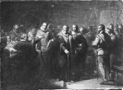 Anno 1619. Oldenbarnevelt voor het Hof van Holland, 1867, Johannes Hinderikus Egenberger
