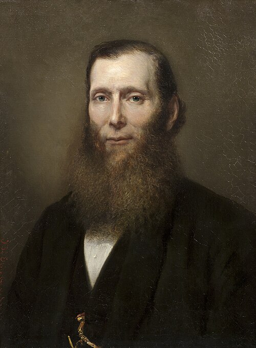 Portrait of Urie Samuel Oppenheim (1818-1893), 1863, Johannes Hinderikus Egenberger