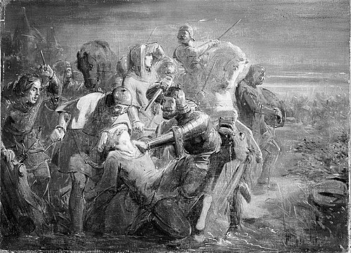 Anno 1296. Dood van Graaf Floris V, 1867, Johannes Hinderikus Egenberger