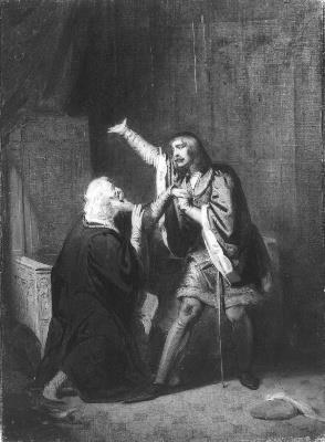 Anno 1388. Hertog Willem van Gelre wordt door zijn vader tot vrede overgehaald, 1867, Johannes Hinderikus Egenberger