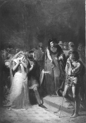 Anno 1434. De verzoening van Filips de Goede en Jacoba van Beieren, 1867, Johannes Hinderikus Egenberger