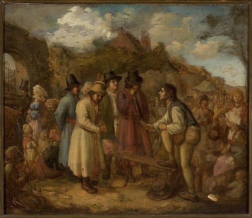Fair in Tyniec, 1858, Aleksander Kotsis