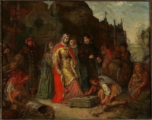 Little foot of Queen Jadwiga, 1859, Aleksander Kotsis
