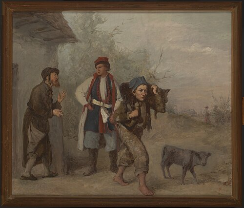 Haggling over a Calf, 1870, Aleksander Kotsis