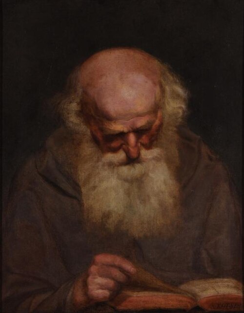 portrait of a Monk, 1870, Aleksander Kotsis