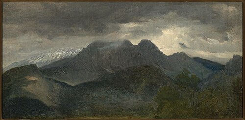 Les Tatras - vue de Giewont., 1870, Aleksander Kotsis