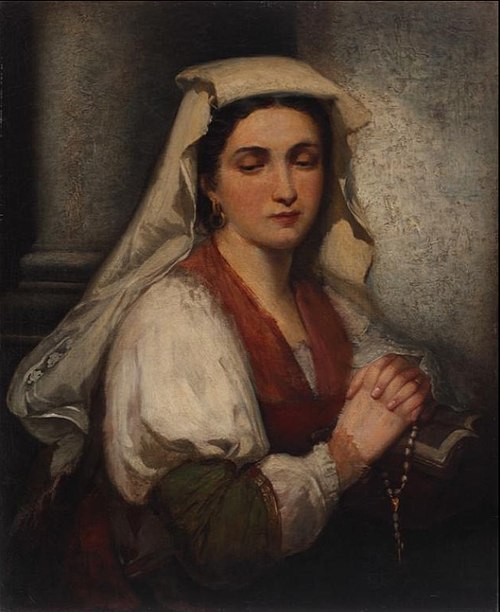 Neapolitan girl, 1870, Aleksander Kotsis